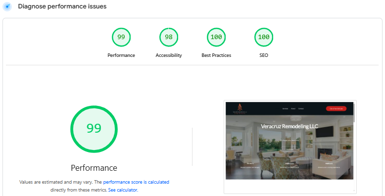 Diagnose performance issues